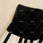 Spring Black White Spliced Women Short Skirt 2025 Y2k Slim Design Harajuku Mini Skirt Female Empire Korea Style Chic Piano Skirt - Matrix-studios.com
