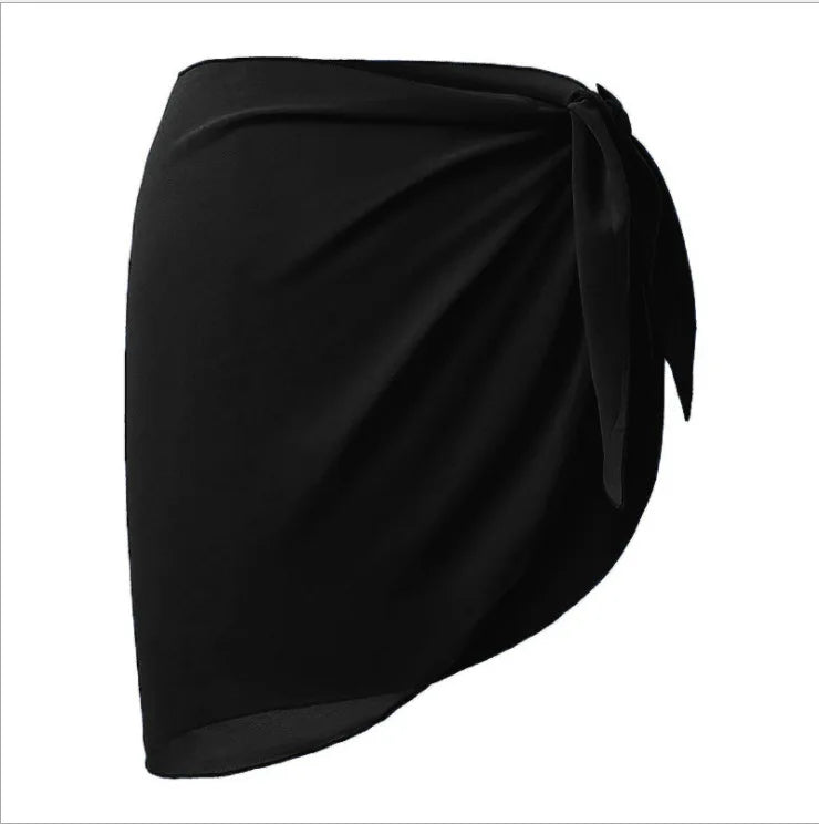 Women Short Sarongs Swimsuit Coverups Beach Bikini Wrap Sheer Short Skirt Chiffon Scarf Cover Ups for Swimwear - Matrix Studios