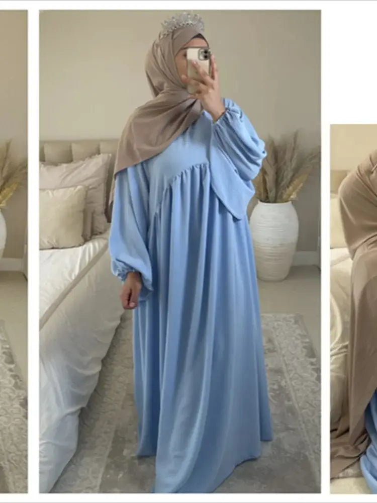 Eid Plain Modest Khimar Abaya Dubai 2024 Muslim Islam Arabic Palestine Abayas For Women Kaftan Dress Caftan Robe Femme Musulmane - Matrix-studios.com