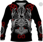 2024 New Hoodie 3d Viking Harajuku Print Pullover Men's Hooded Sweatshirt Oversized Vintage Male Clothing Fall Long Sleeve - Matrix Studios