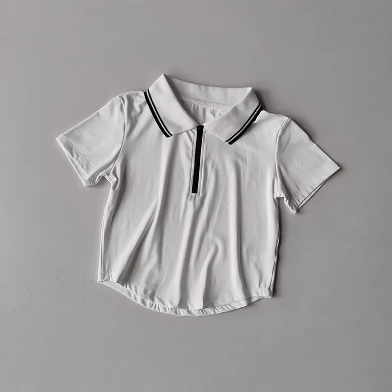 Women's 2-Piece Sports Tennis Sets Polo Sports Suit Stretchy Workout Shirt Outfits Golf Badminton Training Slim Fit Tracksuits - Matrix-studios.com