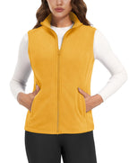 TACVASEN Autumn Winter Soft Warm Vest Womens Fashion Fleece Sleeveless Jacket Lightweight Outdoor Casual Zipper Front Waistcoat - Matrix Studios