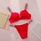 V Women Lace Push Up Bralette Seamless Comfortable Breathable Lingerie Home Wear Set Lingerie Set Underwear Set Bra Panty Set - Matrix-studios.com