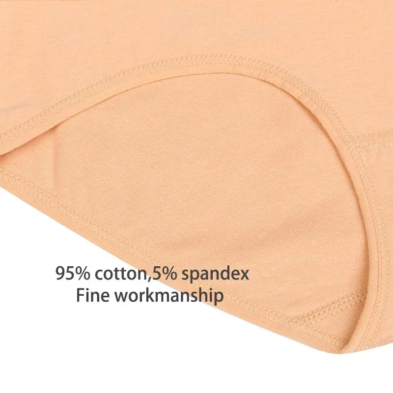 4Pcs Cotton Panties Women High Waist Underwear Body Slim Abdominal Shapers Plus Size Panties Briefs Girls Sexy Lingeries Female - Matrix Studios