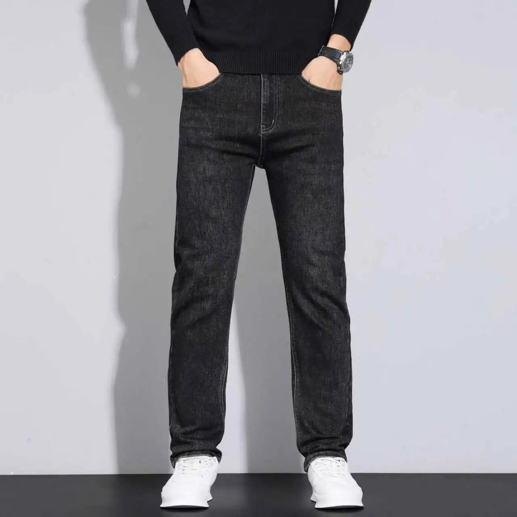2026 New Style Business Men's Jeans Casual Straight Stretch Fashion Classic Blue Black Work Pant Denim Trousers Male Clothing - Matrix Studios