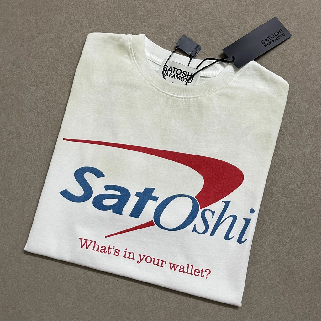 Tie-dyed Satoshi Nakamoto WHITE WashedLook T Shirt Men Women Best Quality Tee Tops T-Shirt - Matrix-studios.com