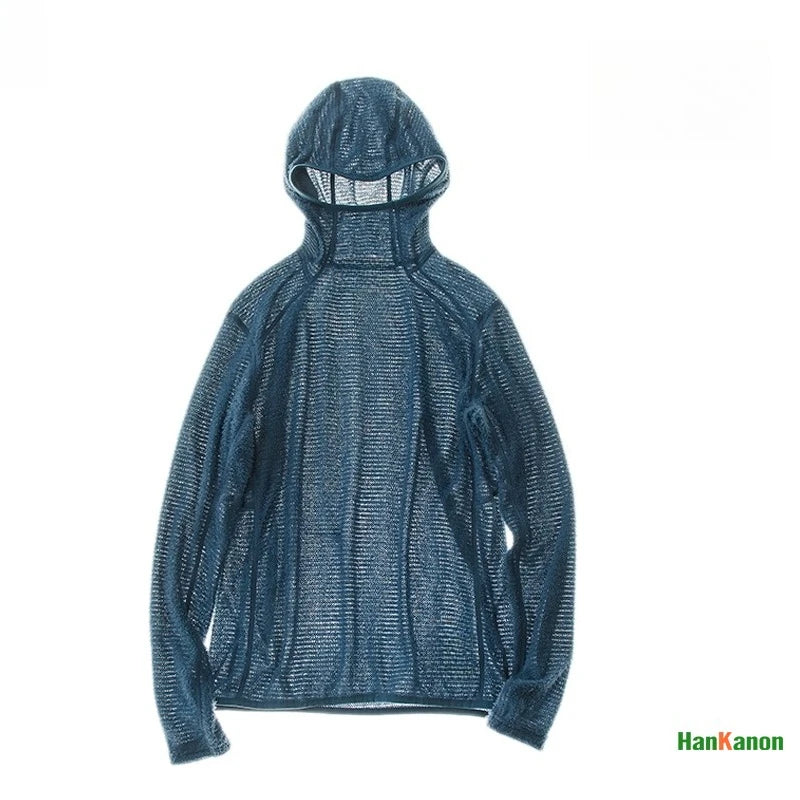 Thermolite® Lightweight Hooded T-Shirt Men's Long Sleeve Thermal Hoodie for Hiking, Camping & Cycling Anti-Static & Anti-Pilling - Matrix Studios