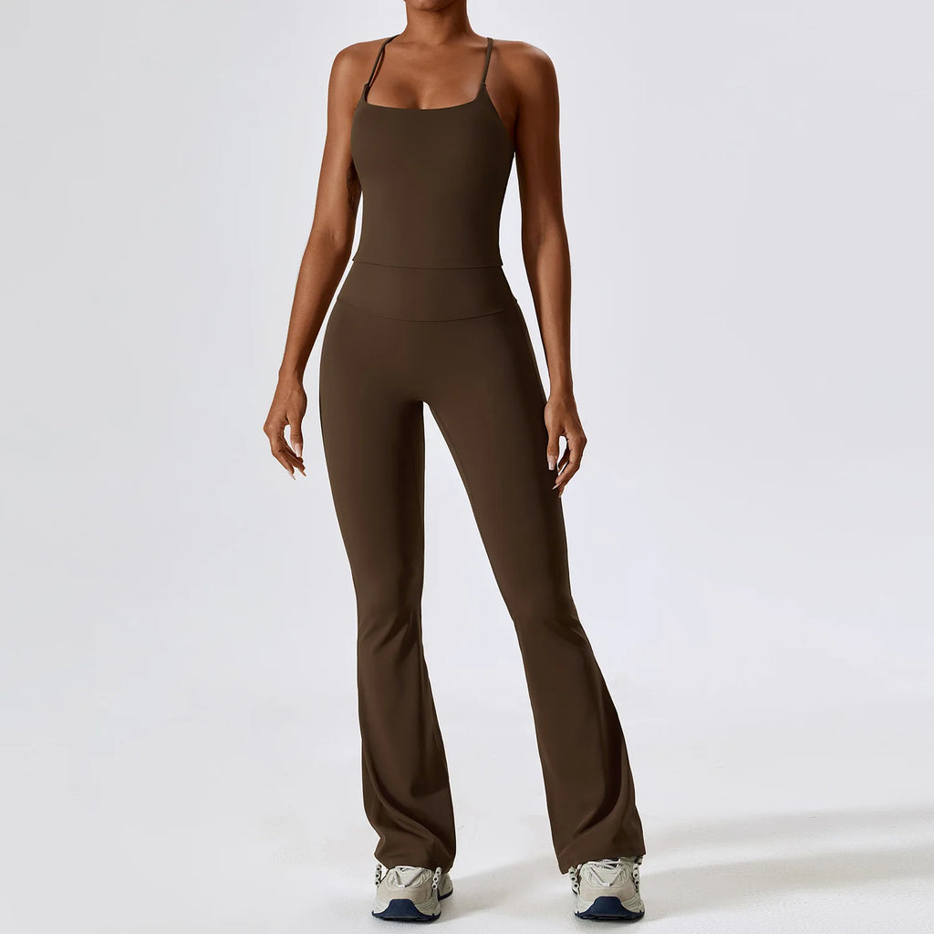Yoga Set 2PCS Seamless Women Sportswear Workout Clothes Athletic Wear Gym Legging Fitness Bra Crop Top Long Sleeve Sports Suits - Matrix-studios.com