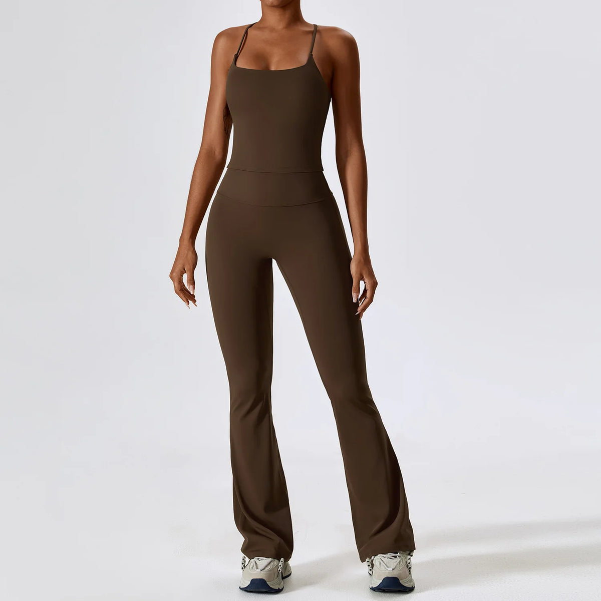 Yoga Set 2PCS Seamless Women Sportswear Workout Clothes Athletic Wear Gym Legging Fitness Bra Crop Top Long Sleeve Sports Suits - Matrix-studios.com