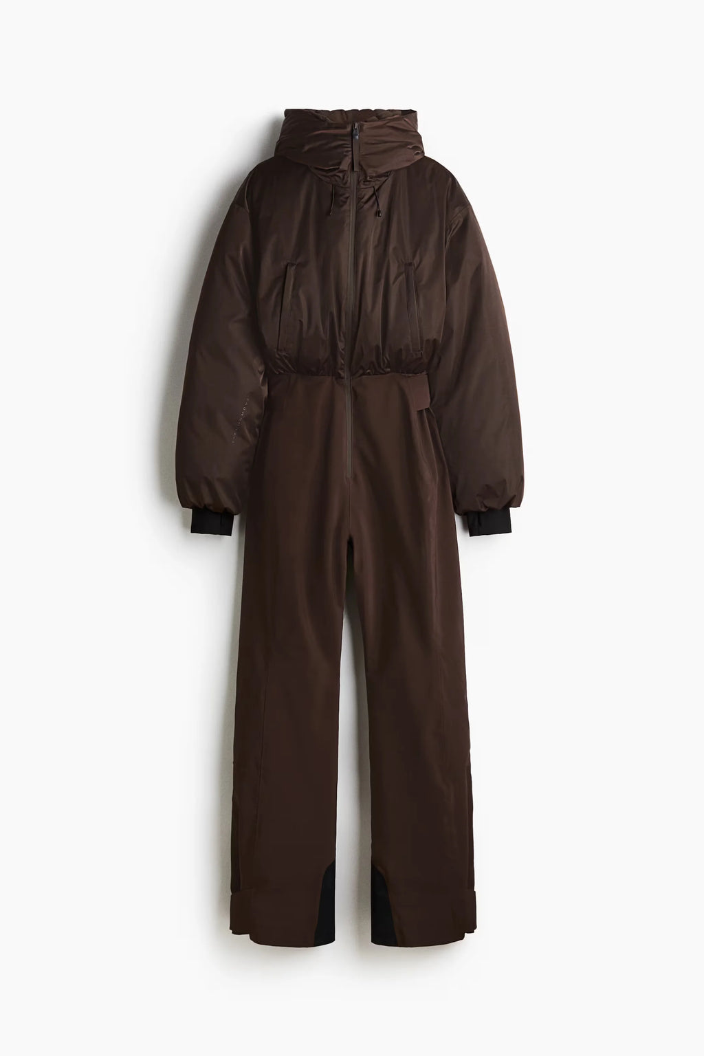Chic Hooded One Piece Women's Winter Ski Suits Belt Stand Collar High Waist Pockets Overall Jumpsuits 2026 New Lady Warm Skiwear - Matrix Studios