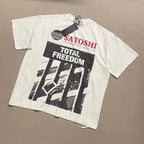 Damaged Hole Apricot Satoshi Nakamoto Oversized T Shirt Men Women High Quality Cracked Graphics Print Tee Tops T-Shirt - Matrix-studios.com