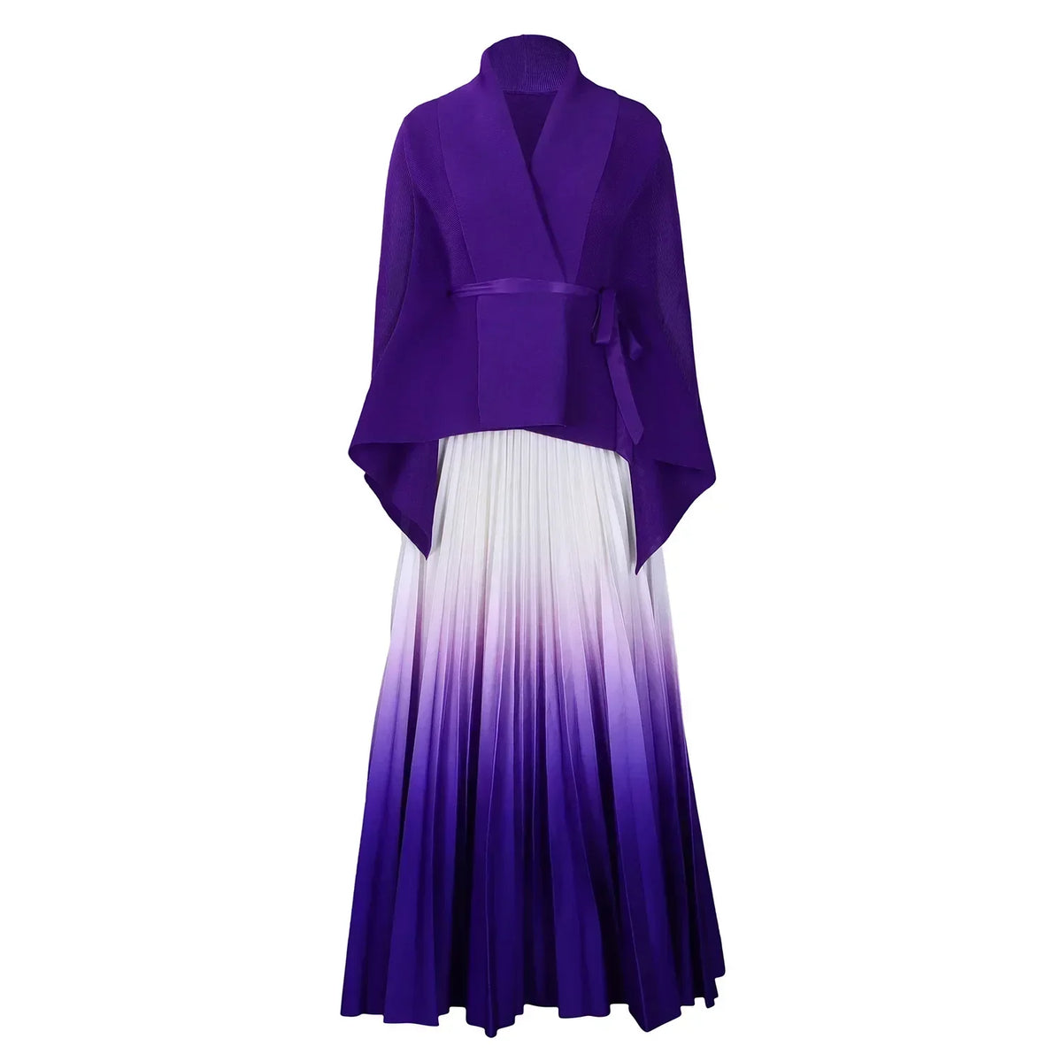 Autumn Fashion 2025 Long Sleeve V-neck Polyester Party Evening 2 Pieces Top Long Skirts Matching Sets African Clothes for Women - Matrix-studios.com