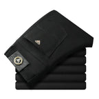 Seven-Color Stretch Jean Men's Trendy Wild Simple 97% Cotton High-End Slim-Fitting Small Straight Casual Men's Clothing Trousers - Matrix Studios