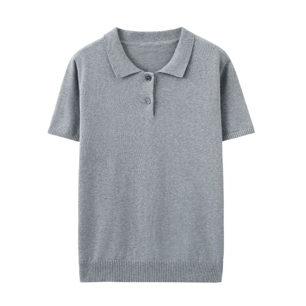 WinvyNee Summer Women's Clothing Cotton Polo T-shirt Short Sleeve Polo Collar Clothes Solid Casual Pullover Female Tops A1002029 - Matrix-studios.com