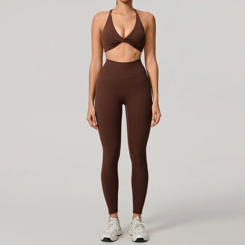 Summer 2PCS Yoga Suit Sports Set Women Quick-Dry Gym Set Women Tracksuit Running Workout Long Sleeve Sports Shirt Yoga Clothing - Matrix-studios.com