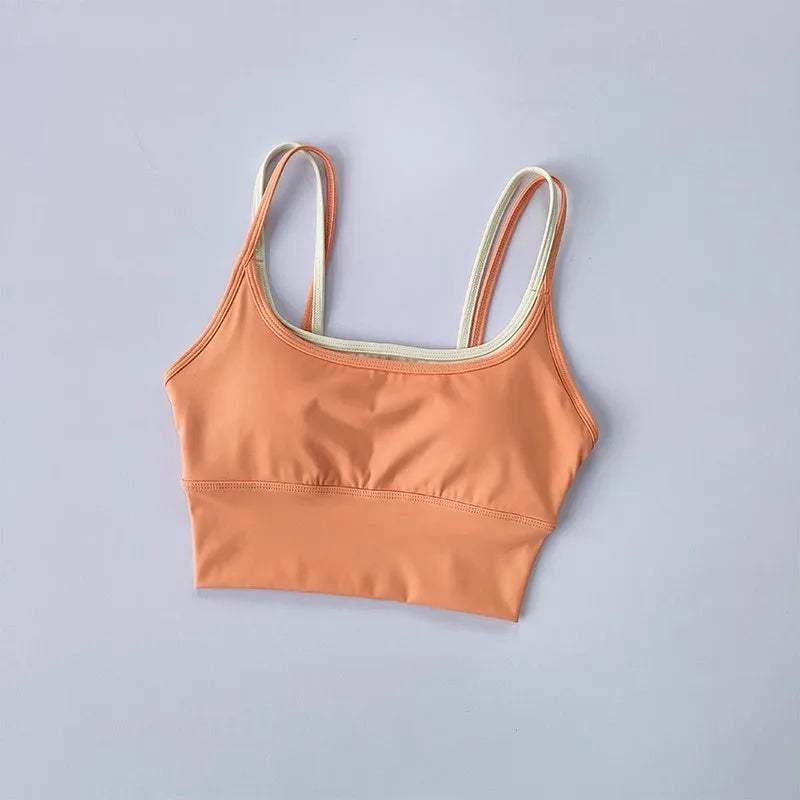 Women Breathable Sports Bra Shockproof Fitness Tops Push Up Gym Crop Top Brassiere Sport Bras Gym Workout Top Seamless Yoga Bra - Matrix Studios