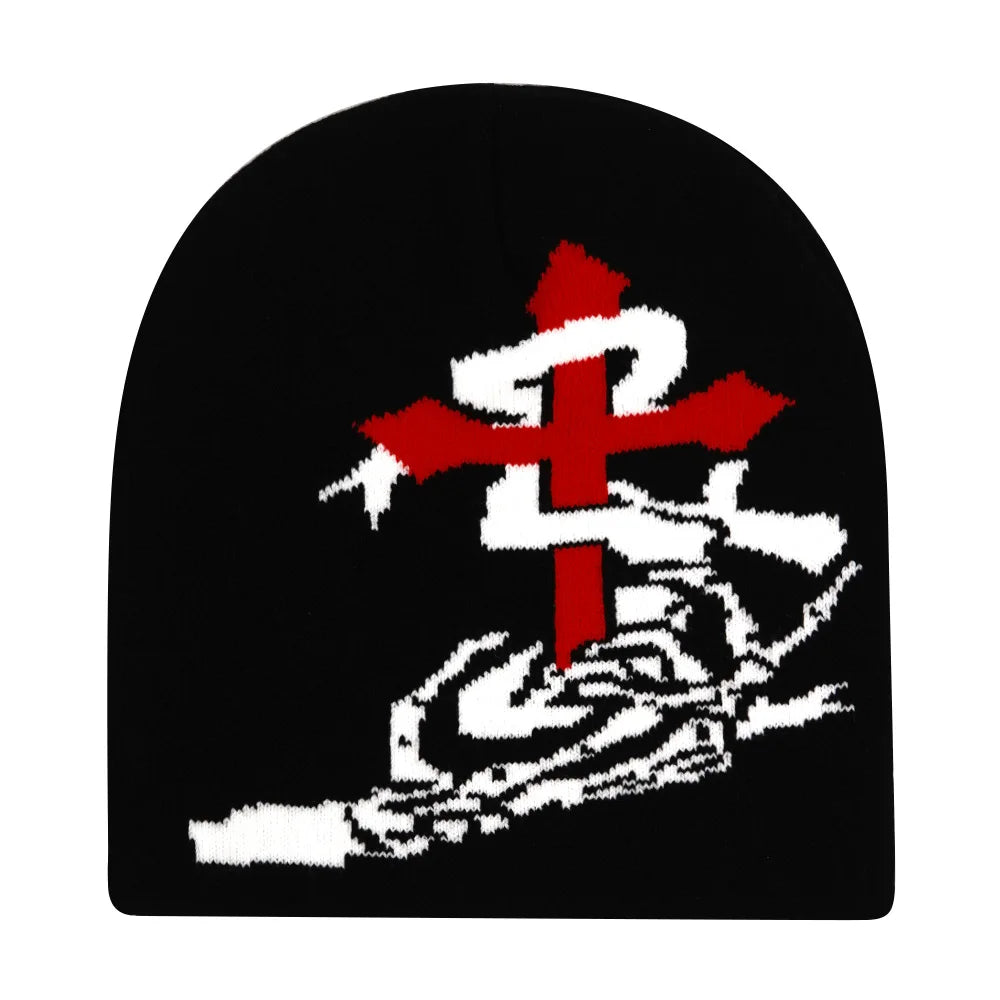 New Autumu Winter Keep Warm Knit Hat Women Men Skiing Beanies Outdoor Cold Hat Cycling Skullcap Fashion Letter Y2K Hiphop Beanie