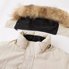 -30 Degree Winter Down Jacket Men Down Cotton Parkas Coat Mid-length Large Fur Collar Male Thicken Coat Snow Overcoat Parka - Matrix Studios
