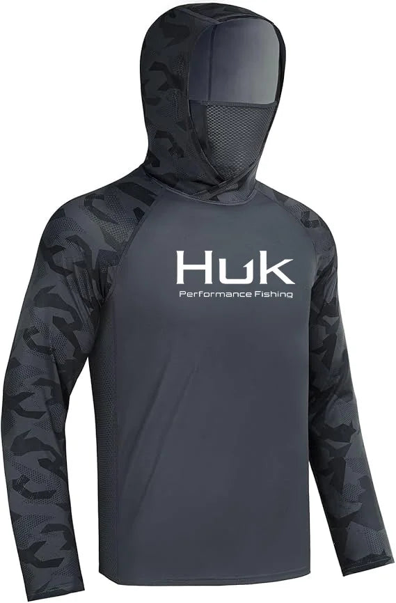 Fishing shirt Hooded sweatshirt for Fishing UV hoodie clothing Camiseta De Pesca men's clothing hooded top black white yellow - Matrix Studios