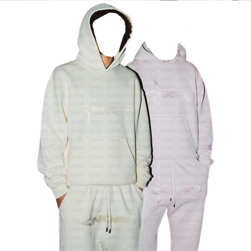 NOFS Letter Embroidery Fashion Brand Loose Oversized Hoodie Y2K Hip-Hop Streetwear women Pullovers Casual Top Pants Sportswear - Matrix Studios