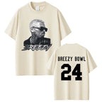 Rapper Chris Brown Breezy Bowl XX Tour 2025 T-shirt Men Women Hip Hop Fashion Pop Music  T Shirts Casual Cotton Vintage T-shirts