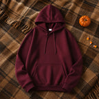 2025 White Hoodies Men Women Autumn Long Sleeve Pullover Tops Casual Pocket Hoodies Unisex Outer Loose Sport Wear - Matrix Studios