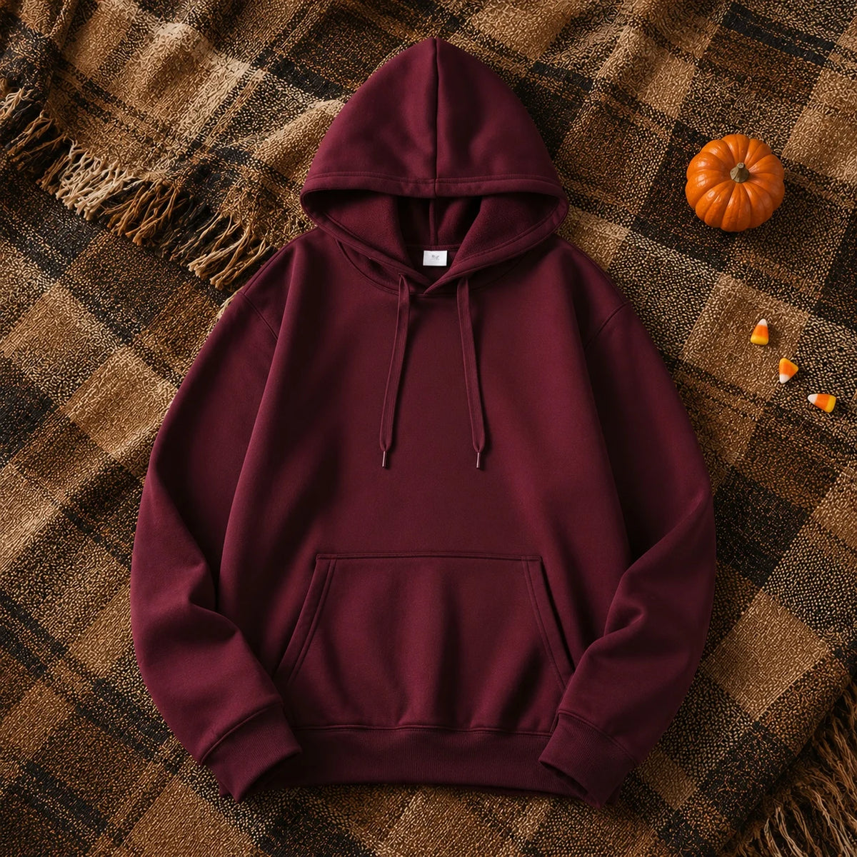 2025 White Hoodies Men Women Autumn Long Sleeve Pullover Tops Casual Pocket Hoodies Unisex Outer Loose Sport Wear - Matrix Studios