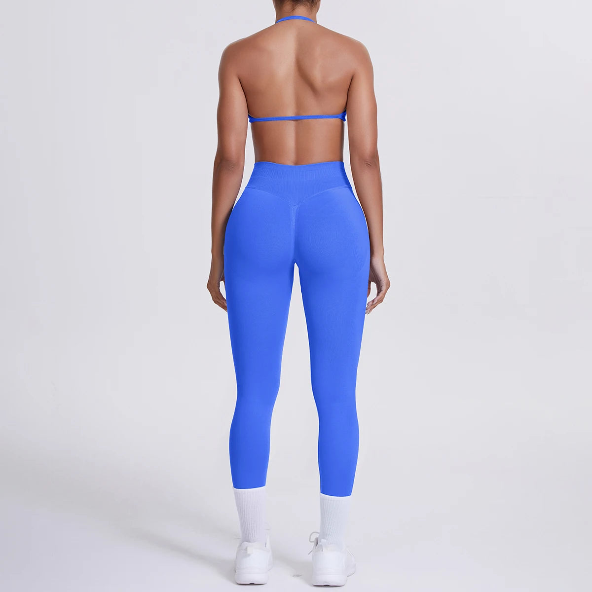 Women 2pcs Patchwork Sport Yoga Suit Training Sleeveless Sport Gym Tops Tummy Control Slimming Booty Leggings Yoga Suit Sports - Matrix-studios.com