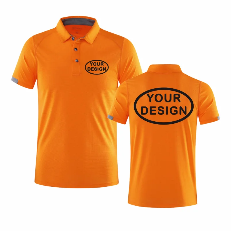 Summer Quick Drying POLO Shirt Logo Custom Printing Embroidery Golf Custom Your Logo Sports T-shirt Top - Matrix-studios.com