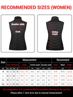 Smart Heated Vest for Women,27/21/2 Zone Warmth, 4 Controls,3 Heat Levels to 50Celsius Max for Winter Commuting/Holiday Presents - Matrix Studios