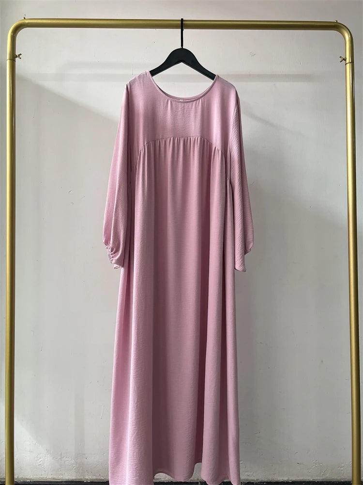 Eid Plain Modest Khimar Abaya Dubai 2024 Muslim Islam Arabic Palestine Abayas For Women Kaftan Dress Caftan Robe Femme Musulmane - Matrix-studios.com