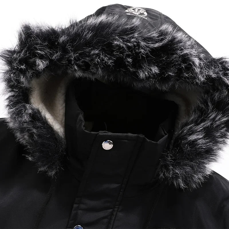 New Male Outwear Casual Winter Coats Good Quality Men Slim Fit Jackets Men Winter Hooded Down Jackets Fleece Parkas Warm Coats 4 - Matrix Studios
