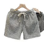 Men's Clothing Print Plaid Shorts Summer Stylish Straight Leg Casual Beach Pants Comfortable Pockets Lightweight Street Shorts