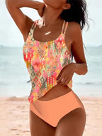 New Large-sized Swimwear with Multiple Prints - Tankini 1pc Swimsuit for Women - Matrix-studios.com