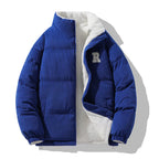 New Winter Men Reversible Corduroy Down Jackets Stand Collar Warm Parkas Fashion Male Casual Thicker Coats Man Slim Jackets 3XL - Matrix Studios