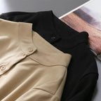 Woman Spring Autumn Style Blouses Shirt Lady Long Lantern Sleeve Stand Collar Loose Blusas Tops DF4847 - Matrix-studios.com