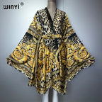 Europe WINYI New Tunic Bikini Sweet Lady New Boho Cardigan Stitch Cocktail Sexy Boho Maxi Holiday Long Sleeve KIMONO Mujer - Matrix Studios