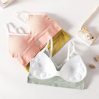 Women Seamless Bra And Panties Set High Rise Thongs Non-wire Sports Bra Comfy Brassiere Female Underwear Sexy Lingerie Set - Matrix-studios.com