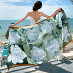 23 Styles 90x180cm Travel Beach Pareo Sunscreen Cover-Ups Women Large Dress Bikini Bathing Brazilian Swimwear Sarong Wrap Scarf - Matrix Studios