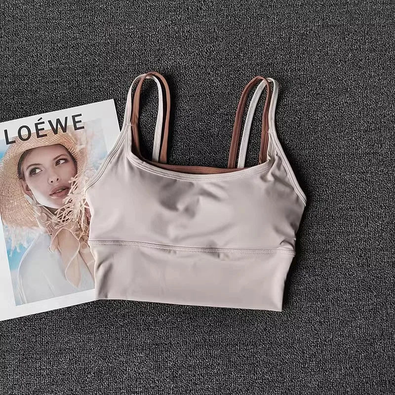 Women Breathable Sports Bra Shockproof Fitness Tops Push Up Gym Crop Top Brassiere Sport Bras Gym Workout Top Seamless Yoga Bra - Matrix Studios