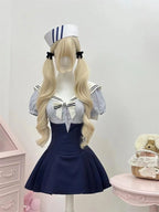 Japanese Sweet Preppy Style 2 Piece Set Women Kawaii Lace Patchwork Bow Tops + Y2k Plaid Mini Skirt Elegant Fashion Outifits New - Matrix-studios.com
