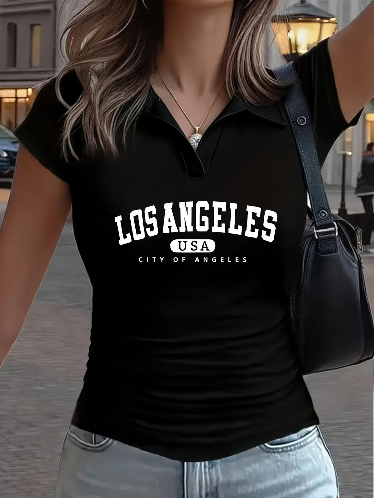 Summer women's white short sleeved POLO T shirt loose and comfortable soft vacation punk style - Matrix-studios.com