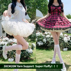 Multi-layer Ruffled Petticoats for Women Fluffy Bubble Skirt Crinoline Underskirt No Hoop Boneless Lolita Puffy Skirt Mini Skirt - Matrix-studios.com