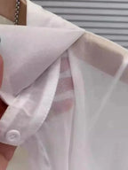 Plus Size Women’s Tops 2025 Summer Breathable and Sun-Proof Ice Silk Button Thin Loose Sheer Chiffon Blouses Shirts Long Sleeve - Matrix-studios.com