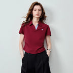 TOYOUTH Women Polo T-Shirt 2026 Summer New Regular Fit Short Length Waist Cinched Smart Casual Light Sporty Trendy Tops - Matrix-studios.com