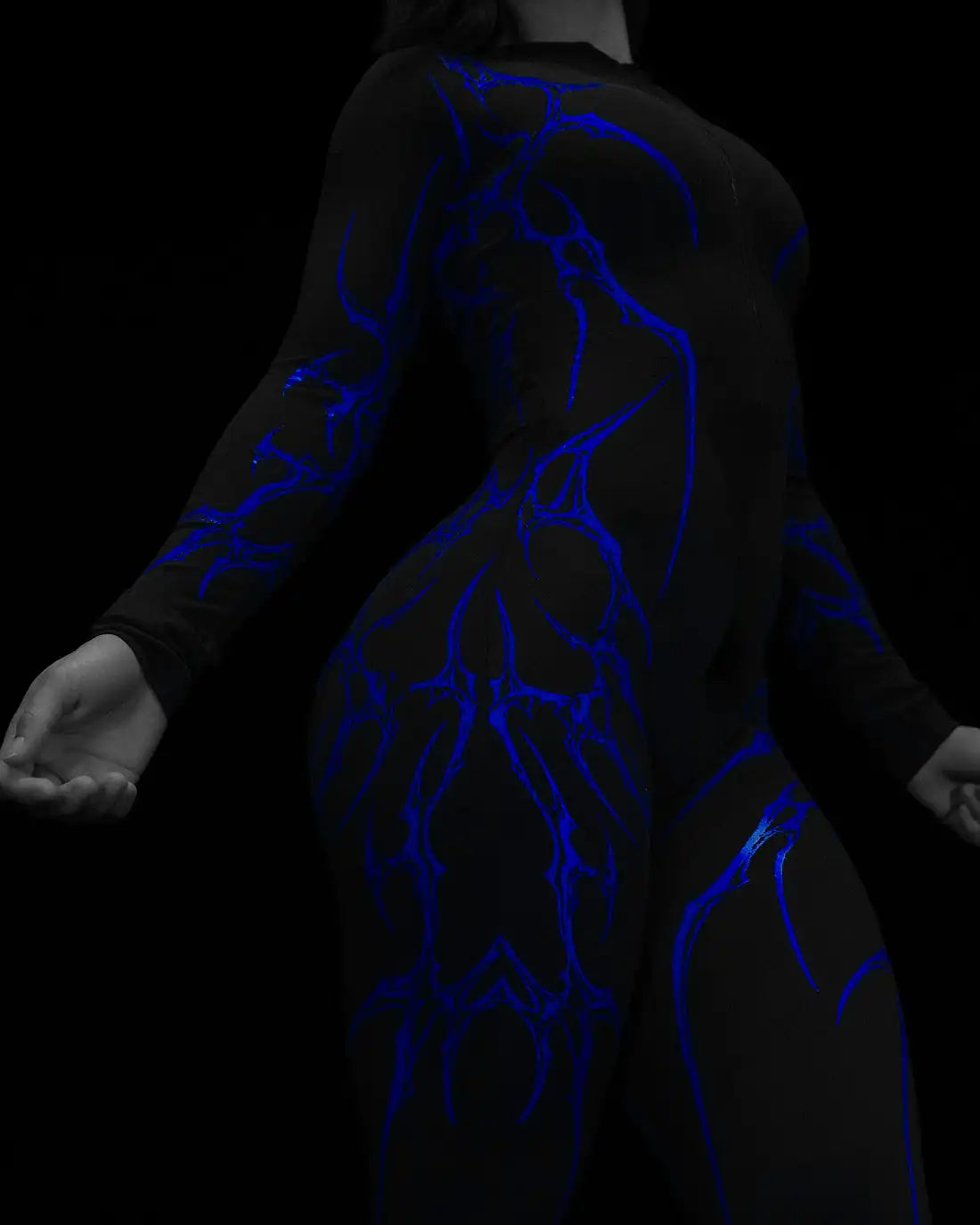 European and American popular zippered long-sleeved trouser jumpsuit slim fit hip-lifting sportswear yoga wear - Matrix Studios