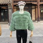 2026 New Style Real Fur Coat 100% Natural Fur Jacket Female Winter Warm Leather Fox Fur Coat High Quality Fur Vest - Matrix Studios