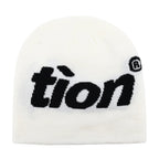 Y2K Letter Butter Knit Hats Skullies Beanies Autumn Winter Warm Hat Men Women Hip Hop Quality Skiing Cap Cycling Windproof New