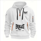 Fashion autumn and winter men's brand clothing multi-zipper design printed hoodie casual sweatshirt loose hooded jumper - Matrix Studios