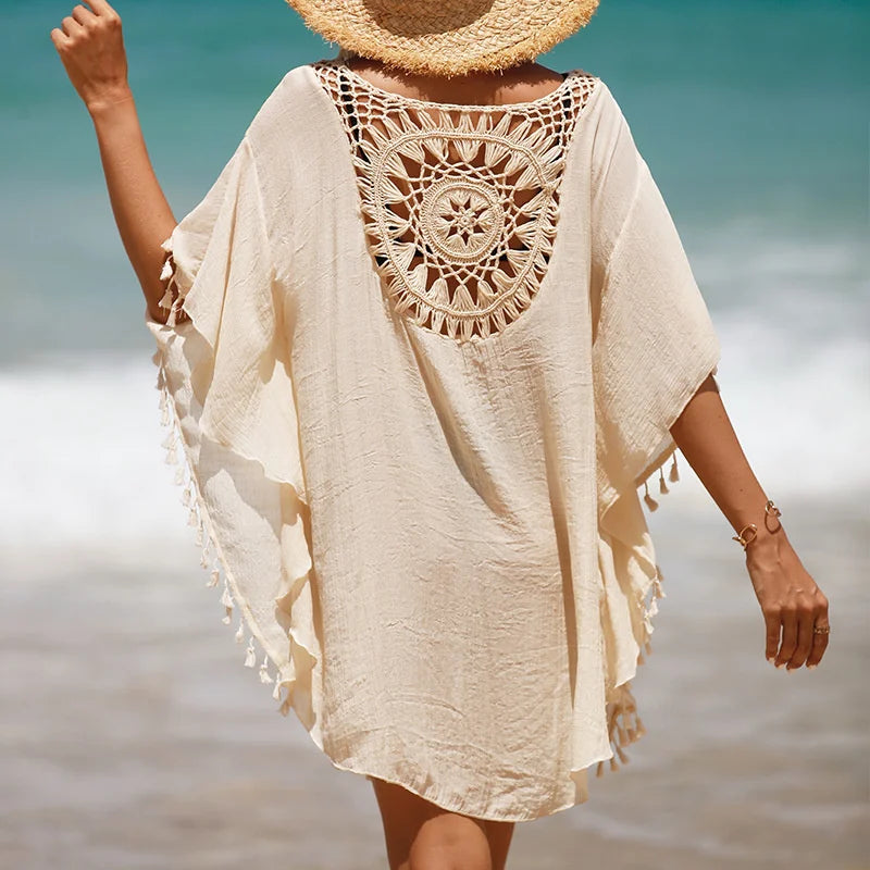 CROCHET BIKINI-Women's Sexy Swimsuit Cover Up Dress Summer Bathing Suit Beachwear Shirt Cover-ups for Women - Matrix Studios